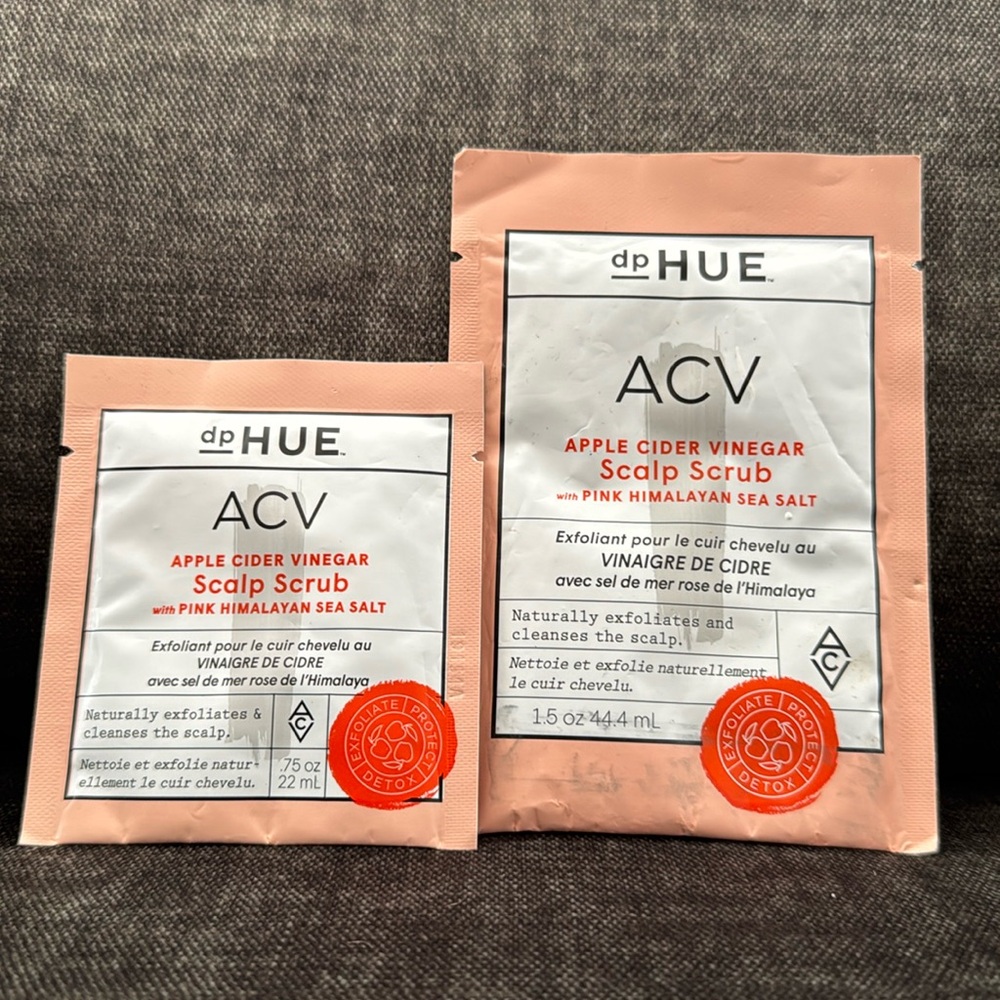 Brand new dp Hue ACV scalp scrubs. 1.75 oz & .75 oz